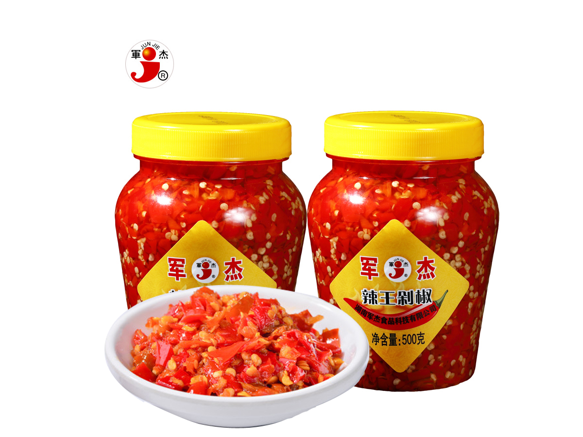 辣王剁椒500g*12瓶 -王軍杰蒜蓉辣椒醬特辣湖南農(nóng)家下飯菜